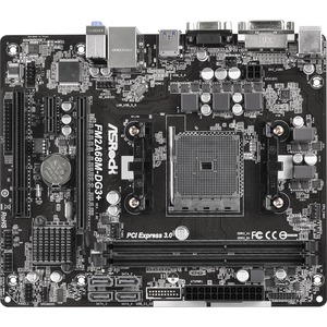 ASRock FM2A68M-DG3plus Desktop Motherboard - AMD A68 Chipset - Socket FM2plus - Micro ATX - 1 x Processor Support - 32 GB DDR3 SDRAM Maximum RAM - 2.40 GHz O.C. Memory Spe