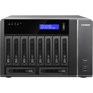 QNAP Turbo vNAS TVS-EC1080 10 x Total Bays NAS Server - Tower - Intel Xeon E3-1245 v3 Quad-core 4 Core 3.40 GHz - 16 GB RAM DDR3 SDRAM - Serial ATA/600 - RAID Supp