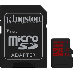 Kingston 32 GB microSDHC - Class 3/UHS-I - 90 MB/s Read - 80 MB/s Write - 1 Card