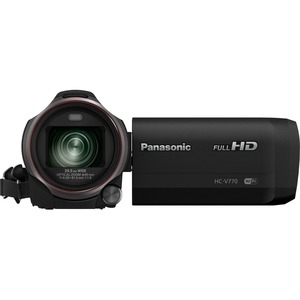 Panasonic HC-V770 Digital Camcorder - 7.6 cm 3inch - Touchscreen LCD - BSI MOS - Full HD - Black - 16:9 - 6 Megapixel Image - 6 Megapixel Video - MP4, AVCHD, H.264/MP