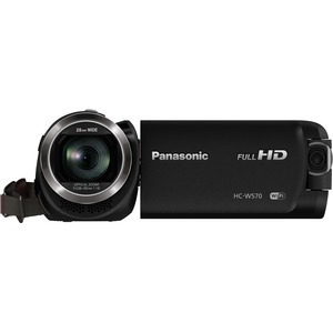 Panasonic HC-W570 Digital Camcorder - 7.6 cm 3inch - Touchscreen LCD - BSI MOS - Full HD - Black - 16:9 - 2.2 Megapixel Image - 2.2 Megapixel Video - MP4, AVCHD, H.26