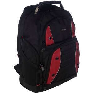 Targus Drifter TSB23803EU Carrying Case Backpack for 40.6 cm 16inch Notebook - Black, Red - Shoulder Strap