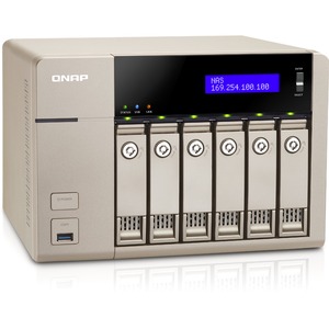 QNAP Turbo vNAS TVS-663 6 x Total Bays NAS Server - Tower - AMD Quad-core 4 Core 2.40 GHz