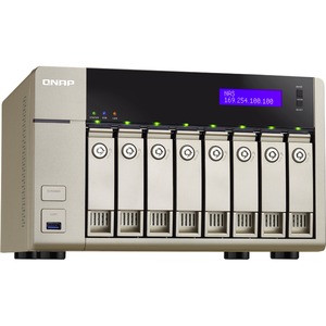 QNAP Turbo vNAS TVS-863 8 x Total Bays NAS Server - Tower - AMD Quad-core 4 Core 2.40 GHz