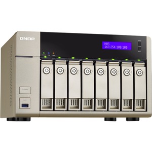QNAP Turbo vNAS TVS-863 8 x Total Bays NAS Server - Tower - AMD Quad-core 4 Core 2.40 GHz