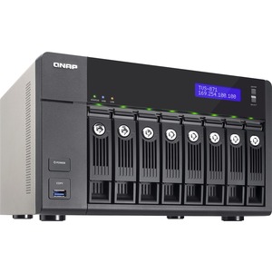 QNAP Turbo vNAS TVS-871 8 x Total Bays NAS Server - Tower - Intel Core i7 i7-4790S Quad-core 4 Core 3.20 GHz - 16 GB RAM DDR3 SDRAM - Serial ATA/600 - RAID Support