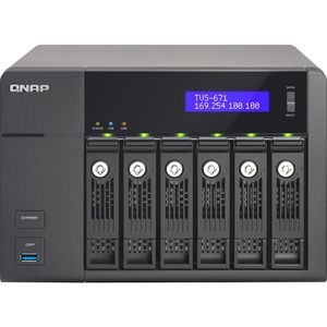 QNAP Turbo vNAS TVS-671 6 x Total Bays NAS Server - Tower - Intel Core i3 i3-4150 Dual-core 2 Core 3.50 GHz