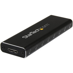 StarTech.com USB 3.0 to M.2 SATA External SSD Enclosure with UASP - 1 x Total Bay - UASP Support - Serial ATA/600 - USB 3.0 - Aluminium