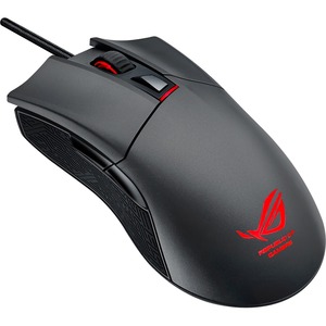 ASUS ROG Gladius Gaming Mouse - Optical - Cable - 6 Buttons - Grey - ROG Logo