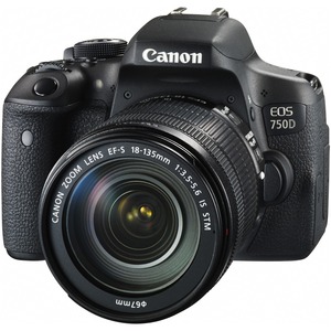 Canon EOS 750D 24.2 Megapixel Digital SLR Camera with Lens - 18 mm - 135 mm