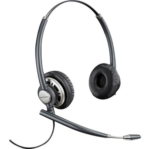 Plantronics EncorePro HW720 Wired Stereo Headset - Over-the-head - Supra-aural - Dark Grey