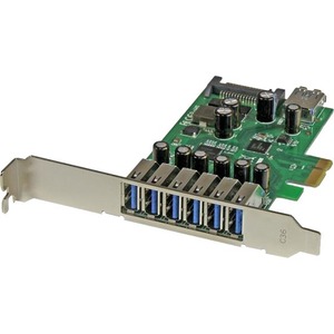 StarTech.com 7-Port PCI Express USB 3.0 card - Standard and Low-Profile Design - 7 Total USB Ports