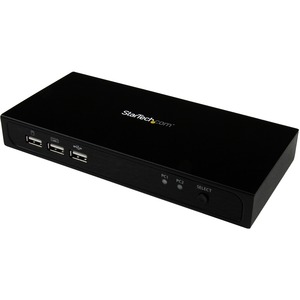StarTech.com 2-port DisplayPort KVM switch - USB 2.0 - 4K - 2 Computers - 1 Local Users - 3684 x 2160