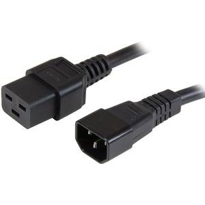 StarTech.com 3 ft Heavy Duty 14 AWG Computer Power Cord - C14 to C19 - For Computer, Router, Switch, PDU