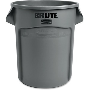 Rubbermaid Commercial Brute 20-Gallon Vented Container - 20 gal Capacity - Round - Handle, Reinforced, UV Coated, Fade Resistant, Damage Resistant, Warp Resistant, Crack Resis