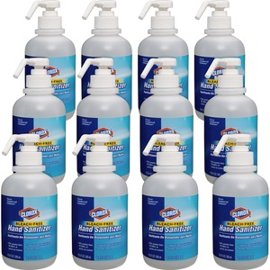 Clorox Commercial Solutions Hand Sanitizer - 16.9 fl oz (500 mL) - Pump Bottle Dispenser - Kill Germs - Hand - Moisturizing - Clear - Non-sticky, Non-greasy - 12 / Carton