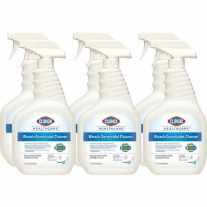 Clorox Healthcare Bleach Germicidal Cleaner Spray - Ready-To-Use Spray - 32 fl oz (1 quart) - Bottle - 6 / Carton