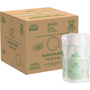Dart Quiet Classic 9" Laminated Foam Plates