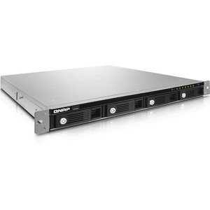 QNAP Turbo NAS TS-453U-RP 4 x Total Bays NAS Server - 1U - Rack-mountable - Intel Celeron Quad-core