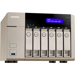 QNAP Turbo vNAS TVS-663 6 x Total Bays NAS Server - Tower - AMD Quad-core 4 Core 2.40 GHz