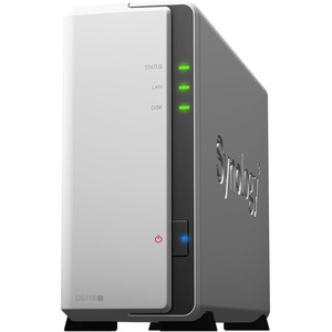 Synology DiskStation DS115j 1 x Total Bays NAS Server - Desktop - Marvell ARMADA 370 88F6707800 MHz