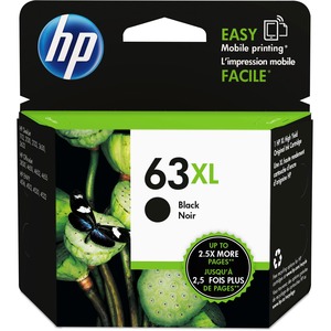 HP 63XL (F6U64AN) Original Ink Cartridge - Inkjet - High Yield - 480 Pages - Black - 1 Each