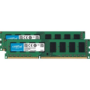 Crucial RAM Module - 16 GB 2 x 8 GB - DDR3L SDRAM - 1600 MHz DDR3L-1600/PC3-12800 - 1.50 V - Unbuffered - CL11 - 240-pin - DIMM