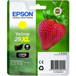 Epson Claria 29XL Ink Cartridge - Yellow - Inkjet - 450 Page - 1 / Pack