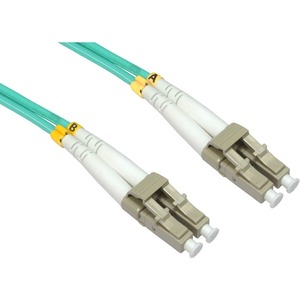 Cables Direct 15 m Fibre Optic Network Cable for Network Device - First End: 2 x LC Male Network - Second End: 2 x LC Male Network - 50/125 Andamp;micro;m - Aqua