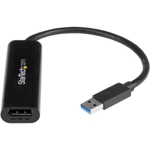 StarTech.com Slim USB 3.0 to DisplayPort Adapter - External Video Card for Multi-monitor DP 2560x1600/1080p