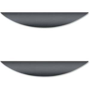 Lorell Chateau Series Laminate Drawer Traditional Pulls - Traditional - 6.38" Width x 1.13" Depth x 0.63" Height - Aluminum Alloy - Black - 2 / Pack