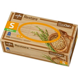 Medline Restore Nitrile Exam Gloves with Oatmeal