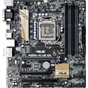 Asus B150M-PLUS D3 Desktop Motherboard - Intel B150 Chipset - Socket H4 LGA-1151 - Micro ATX - 1 x Processor Support - 64 GB DDR3 SDRAM, DDR3L SDRAM Maximum RAM - 1.
