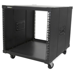 StarTech.com Portable Server Rack with Handles - Rolling Cabinet - 9U - 540kg x Maximum Weight Capacity