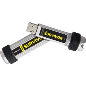 Corsair Flash Survivor 256 GB USB 3.0 Flash Drive - Silver