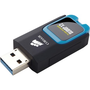 Corsair Flash Voyager Slider X2 128 GB USB 3.0 Flash Drive - Blue