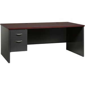 Lorell Fortress Modular Series Left-Pedestal Desk