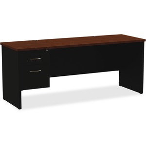 Lorell Fortress Modular Series Left-pedestal Credenza