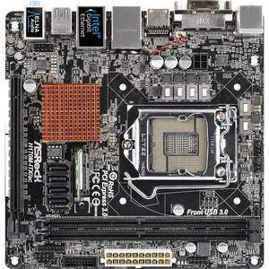 ASRock H170M-ITX/ac Desktop Motherboard - Intel H170 Chipset - Socket H4 LGA-1151 - Mini ITX - 1 x Processor Support - 32 GB DDR4 SDRAM Maximum RAM - 2.13 GHz Memory