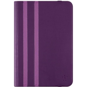 Belkin Carrying Case Folio for 20.3 cm 8inch iPad mini, iPad mini 2, iPad mini 3, iPad mini 4, Tablet - Dark Blue - Slip Resistant - Fabric - Twin Stripe