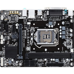Gigabyte Ultra Durable GA-H110M-DS2 DDR3 Desktop Motherboard - Intel H110 Chipset - Socket H4 LGA-1151 - Micro ATX - 1 x Processor Support - 32 GB DDR3 SDRAM Maximum