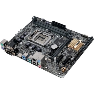 Asus H110M-PLUS D3 Desktop Motherboard - Intel H110 Chipset - Socket H4 LGA-1151 - Micro ATX - 1 x Processor Support - 32 GB DDR3 SDRAM Maximum RAM - 1.87 GHz O.C.,