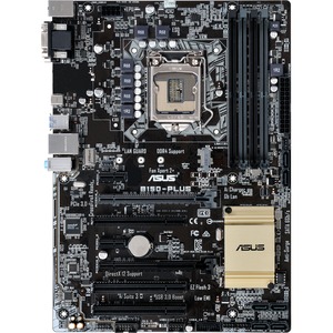 Asus B150-PLUS Desktop Motherboard - Intel B150 Chipset - Socket H4 LGA-1151 - ATX - 1 x Processor Support - 64 GB DDR4 SDRAM Maximum RAM - DIMM - 4 x Memory Slots -