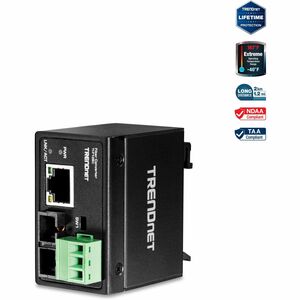 Trendnet 1 X Network Rj 45 1 X Sc Ports Multi Mode Fast Ethernet 100base Fx 10 100base T Rail Mountable Wall Mountable Tif10sc