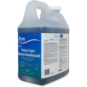 RMC Enviro Care Disinfect Cleaner - Concentrate - 64 fl oz (2 quart) - Neutral Scent - 4 / Carton - Blue