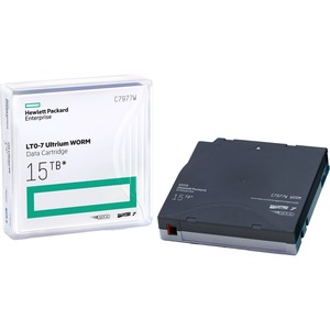 Hp Lto 7 Worm 6 25 Tb Native 15 Tb Compressed 2775 59 Ft Tape Length 315 Mb S Native Data Transfer Rate 750 Mb S Compressed Data Transfer Rate C7977w