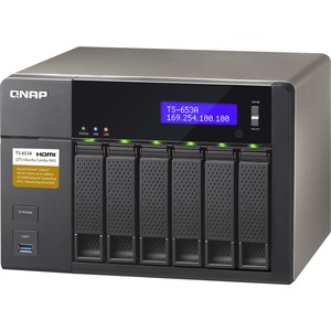 QNAP Turbo NAS TS-653A 6 x Total Bays NAS Server - Desktop - Intel Celeron N3150 Quad-core 4 Core 1.60 GHz - 8 GB RAM DDR3L SDRAM - Serial ATA/600 - RAID Supported