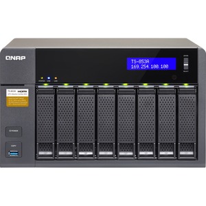 QNAP Turbo NAS TS-853A 8 x Total Bays NAS Server - Desktop - Intel Celeron N3150 Quad-core 4 Core 1.60 GHz - 4 GB RAM DDR3L SDRAM - Serial ATA/600 - RAID Supported