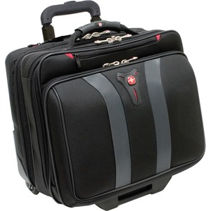Wenger Granada Carrying Case Roller for 43.2 cm 17inch Notebook - Black, Grey - Handle