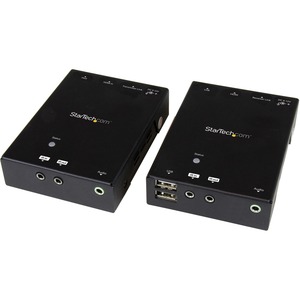 StarTech.com HDMI over CAT5 HDBaseT Extender with 4-port USB Hub, IR and Power over Cable - 90m 295 ft.- Ultra HD 4K - 1 Input Device - 1 Output Device - 100.58 m